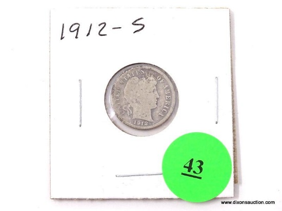 1912-S Dime - Barber