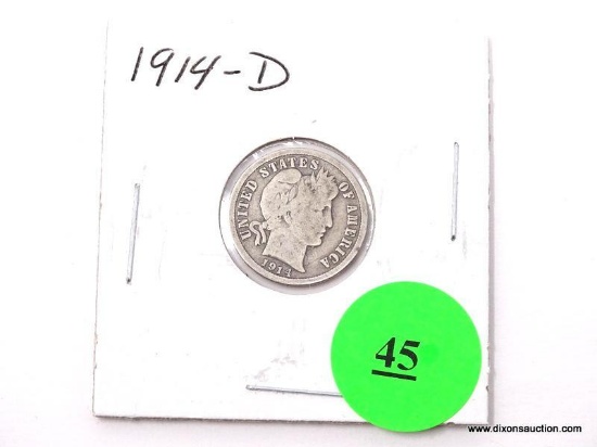 1914-D Dime - Barber