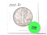 1942-D Half Dollar - Walking Liberty