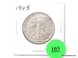 1945 Half Dollar - Walking Liberty
