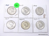 Half Dollar - Kennedy 64,65,66,67,68,69