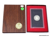1972 Eisenhower Silver Dollar - brown box