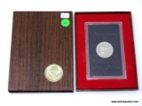 1973 Eisenhower Silver Dollar - brown box