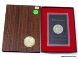 1974 Eisenhower Silver Dollar - brown box