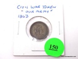 1863 Civil War Token - 
