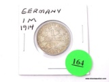 1914 German - 1 Mark - silver