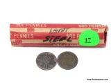 1943 Wheat Cents - 1 roll (50) of steel cents