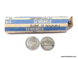1940's Jefferson Silver War Nickels - roll of 40