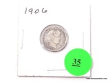 1906 Dime - Barber