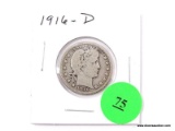 1916-D Quarter - Barber