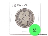 1894-O Half Dollar - Barber