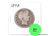 1898 Half Dollar - Barber