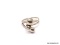 .925 STERLING SILVER DOUBLE BALL MODERNIST RING. WEIGHS APPROX. 5.51 GRAMS. THE RING SIZE IS APPROX.