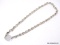 PLEASE RETURN TO TIFFANY & COMPANY N.Y. .925 STERLING SILVER CHAIN LINK NECKLACE WITH TAG. WEIGHS