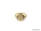 VINTAGE 10K YELLOW GOLD MONOGRAMMED RING WITH DETAILING. RING SIZE IS APPROX. 7. WEIGHS APPROX. 2.80