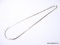.925 STERLING SILVER HERRINGBONE NECKLACE. WEIGHS APPROX. 6.01 GRAMS. IT MEASURES APPROX. 19