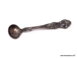 VINTAGE .925 STERLING SILVER DEMITASSE SPOON BROOCH. MARKED ON THE BACK. MEASURES APPROX. 3