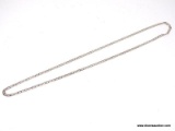 SUBSTANTIAL .925 STERLING SILVER CURB LINK CHAIN. VERY HEAVY. MARKED ON THE CLASP 