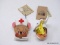 ANNALEE HEAD PIN LOT TO INCLUDE A GRADUATE AND A NURSE MOUSE HEAD PIN. ITEM IS SOLD AS IS WHERE IS
