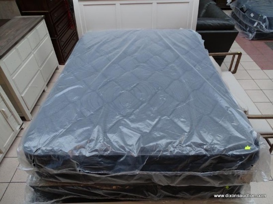 QUEEN SIZE MATTRESS IN PLASTIC. ITEM IS SOLD AS IS WHERE IS WITH NO GUARANTEES OR WARRANTY. NO