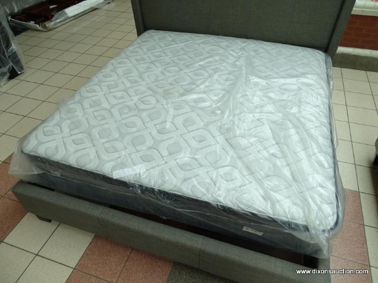 SEALY KING SIZE MATTRESS IN PLASTIC. ITEM IS SOLD AS IS WHERE IS WITH NO GUARANTEES OR WARRANTY. NO