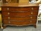JOHN-WIDDICOMB FURNITURE CO. 4 DRAWER CHEST WITH ROUND BRASS HANDLES. MEASURES 50 IN X 22 IN X 35