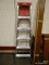 WERNER 6 FT FOLDING LADDER. ITEM IS SOLD AS IS WHERE IS WITH NO GUARANTEES OR WARRANTY, NO REFUNDS