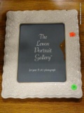 LENOX PORCELAIN 8 X 10 PHOTO FRAME. MEASURES 11.5 IN X 14 IN. ITEM IS SOLD AS IS WHERE IS WITH NO