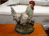 CAST IRON ROOSTER DOOR STOP. MEASURES 9 IN X 12.5 IN. ITEM IS SOLD AS IS WHERE IS WITH NO GUARANTEES