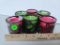 SET OF SIX CITRONELLA CANDLES WITH HOLDERS - UNUSED CONDITION