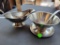 2 PIECE STAINLESS GRAVY BOAT AND BOWL WITH SERVINGS SPOON