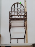 BRONZE WALL RACK - APPROX 24 INCHES HIGH