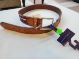 MENS LEATHER TOMMY HILFIGER BELT SIZE 32