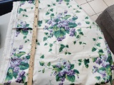 WAVERLY SWEET VIOLETS FABRIC - APPROX 6.5 YARDS