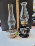 OIL LAMPS - SET OF TWO - NICE TO HAVE WHEN THE POWER GOES OUT!