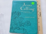 DAILY DEVOTIONAL BOOK WITH LEATHER COVER - JESUS CALLING - APPEARS NEW