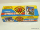 BOWMAN 1990 BASEBALL CARDS COMPLETE SET IN ORGINAL PLASTIC BOX 528 CARDS. ITEM IS SOLD AS IS WHERE
