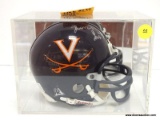 MINITURE HELMET SIGNED BY THOMAS JONES OF UVA, ARIZONA CARDNALS HOF 2020 IN A ACRYLIC CASE. ITEM IS