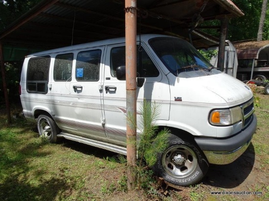 (OUT) 1995 DODGE VAN WITH WHEELCHAIR LIFT, #2B6HB21X3SK567104. ITEM IS SOLD AS IS WHERE IS WITH NO