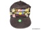 BLACK CORDUROY NASCAR HAT INCLUDES DIFFERENT PIN'S SAYING DARLINGTON 