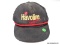 BLACK WITH RED ROPE TRIM ON LID OF HAT, INCLUDES HAVOLINE RACING TEAM WORDING ON FRONT OF HAT, HAS