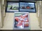 LOT OF 3 FRAMED NASCAR PHOTOGRAPHS. 1 IS OF KYLE PETTY, 1 IS OF ERNIE IRVAN, AND 1 IS OF BILL