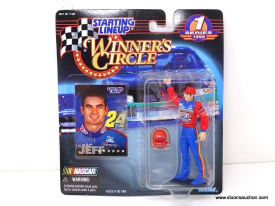 WINNERS CIRCLE "STARTING LINEUP SERIES 1" (1998) JEFF GORDON ACTION FIGURE IN BLISTER PACKAGE.