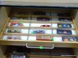 TRAY LOT OF 1:64 SCALE DIECAST CARS. INCLUDES CARS SUCH AS THE #21, THE #33, THE #43, THE #45, AND