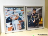 LOT OF 2 FRAMED PHOTOGRAPHS, 8 IN X 10 IN OF ALAN KULWICKI IN A WOOD FINISHED FRAME, 8 IN X 10 IN OF