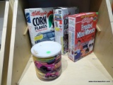 ASSORTED COLLECTIBLE LOT TO INCLUDE FROSTED MINI WHEATS AND CORN FLAKES BOXES WITH NASCAR THEMES,