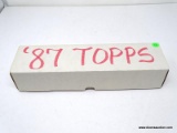 TOPPS 1987 BASEBALL CARDS IN WHITE BOX, LOOKS TO BE COMPLETE, INCLEDS PLAYERS SUCH AS 