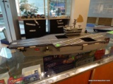 VINTAGE GI JOE AIRCRAFT CARRIER SHIP. MEASURES APPROXIMATELY 35 IN LONG. ITEM IS SOLD AS IS WHERE IS