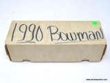 BOWMAN COMPLETE SET 1990 BASEBALL CARDS, IS IN WHITE BOX. ITEM IS SOLD AS IS WHERE IS WITH NO