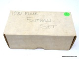 FLEER 1990 FOOTBALL SET IN WHITE BOX, LOOKS TO BE COMPLETE INCLUDES PLAYERS SUCH AS 